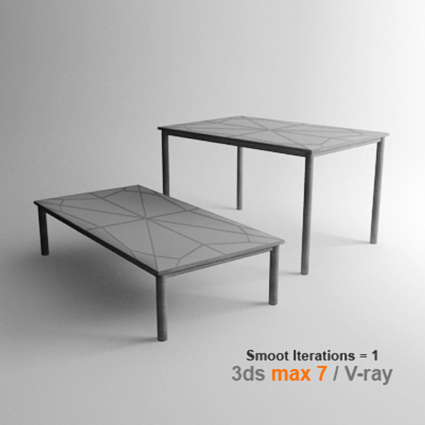 3d le corbusier dining tables - lc10 by lajhar