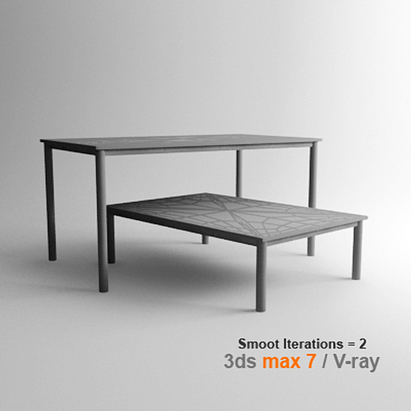 3d le corbusier dining tables - lc10 by lajhar