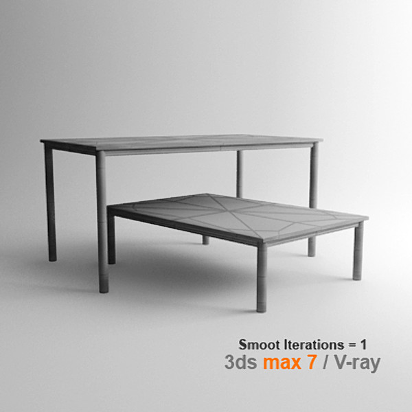 3d le corbusier dining tables - lc10 by lajhar
