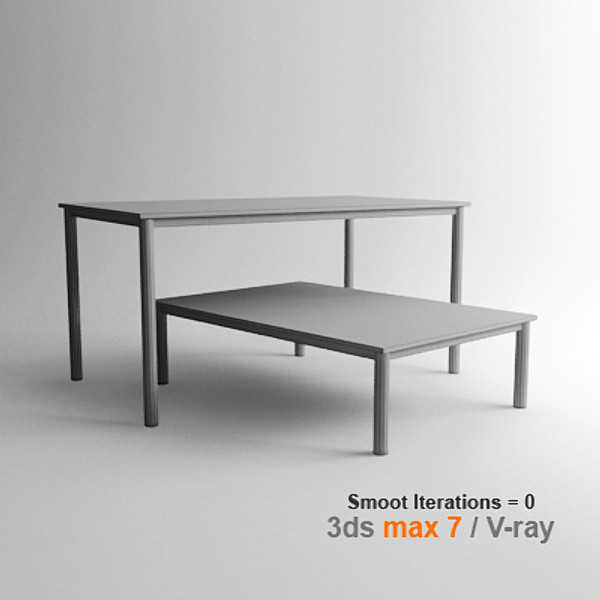 3d le corbusier dining tables - lc10 by lajhar