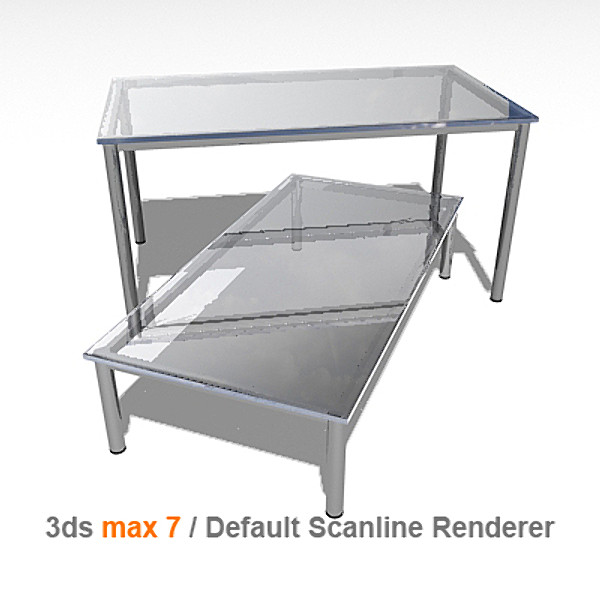 3d le corbusier dining tables - lc10 by lajhar