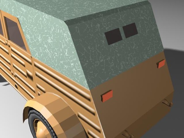 covered van 3d model - Covered Van_01 by sabah_au