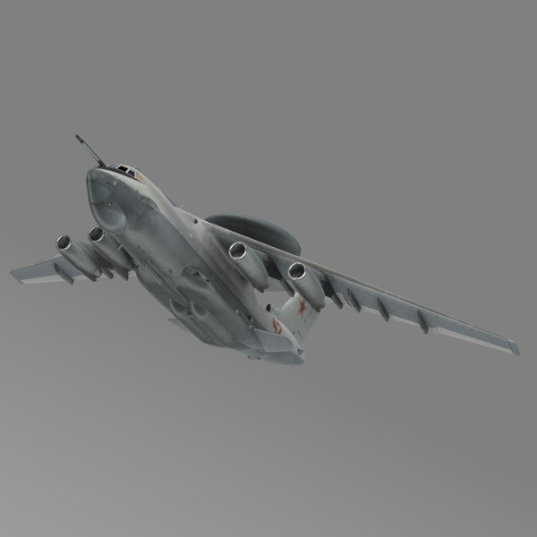 russian beriev a-50 aircraft 3d lwo - Beriev A-50 aircraft (Russian AWACS) by illuminar77