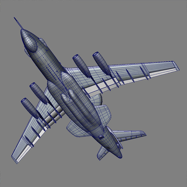 russian beriev a-50 aircraft 3d lwo - Beriev A-50 aircraft (Russian AWACS) by illuminar77