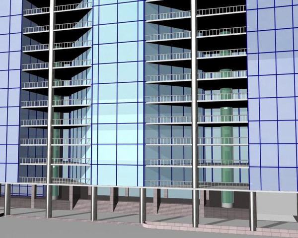 shopping complex 3d 3ds - Shopping Complex_SC03 by sabah_au