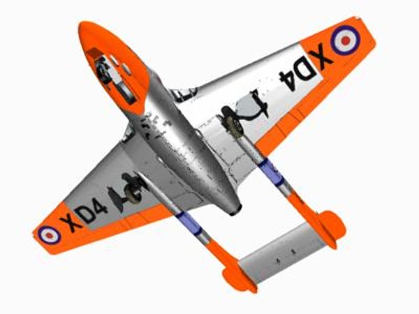 3d lwo havilland vampire t11 - De Havilland Vampire T11 by pbratt