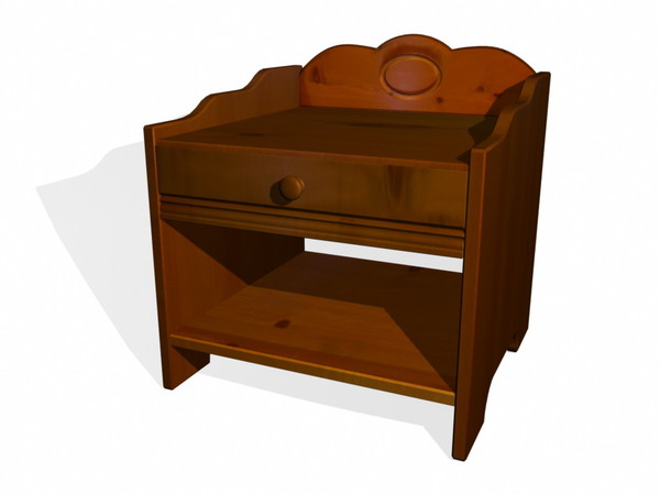 3d bedside table furniture model - bedsideTable.zip by Kuroto