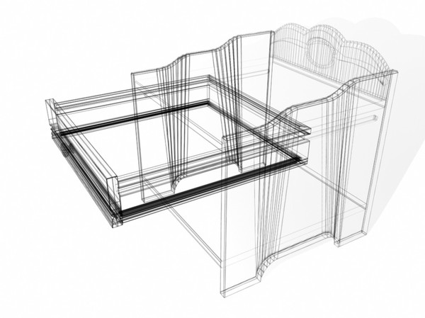 3d bedside table furniture model - bedsideTable.zip by Kuroto