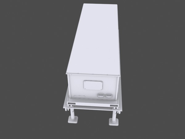 3d model hvac rooftop cooling unit - HVAC Rooftop Cooling Unit 2 by Redafvir