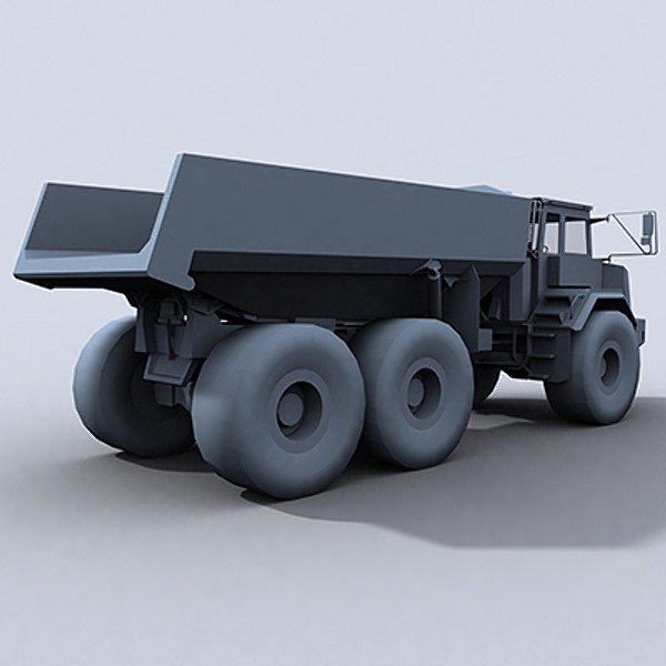 3d model articulated dump truck - Articulated Dump Truck 1 by papillon