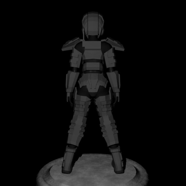force recon armour female body 3d 3ds - Force Recon Armour by ChrisStolze