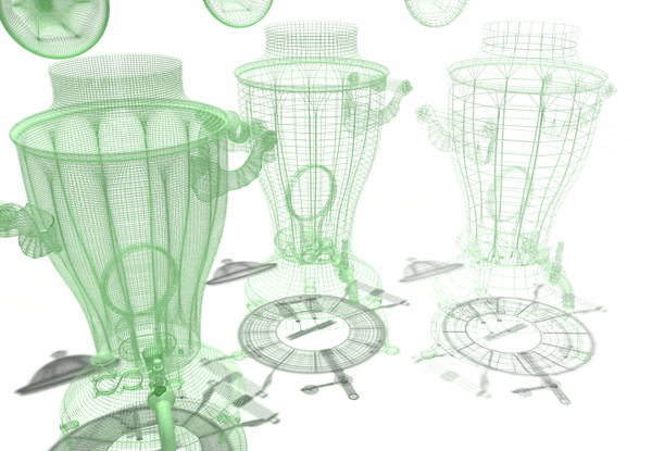 samovar polys 3d model - Samovar USSR low-mid-hi poly... by temp64GTX