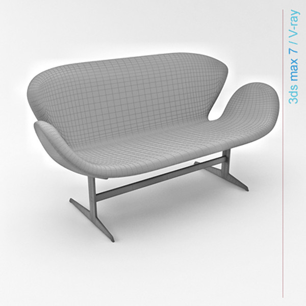 design swan obj - swan sofa by lajhar