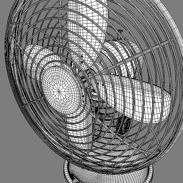 vintage air fan 3d x - Vintage Air Fan by RomanPritulyak