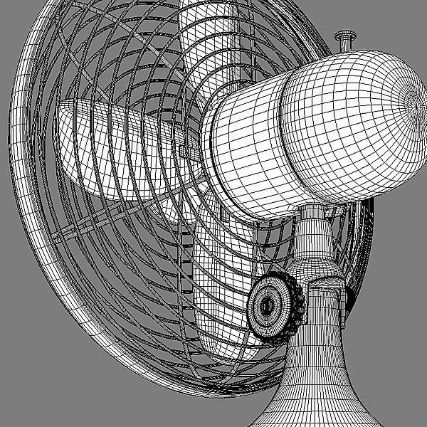 vintage air fan 3d x - Vintage Air Fan by RomanPritulyak
