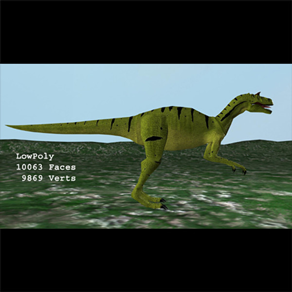 maya allosaurus ground sky - Allosaurus.mb by EMB3D