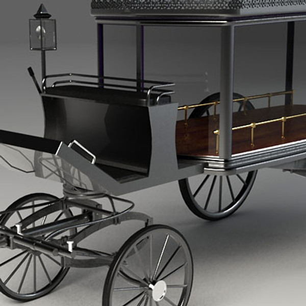 3d hearse coffin model - Hearse & Coffin by QLEE