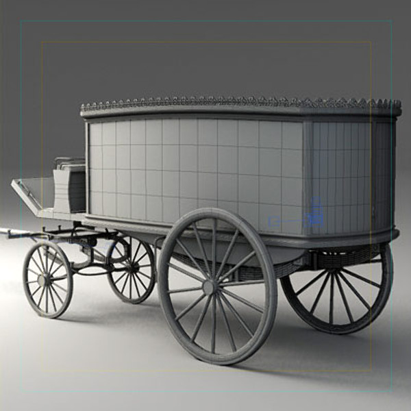 3d hearse coffin model - Hearse & Coffin by QLEE