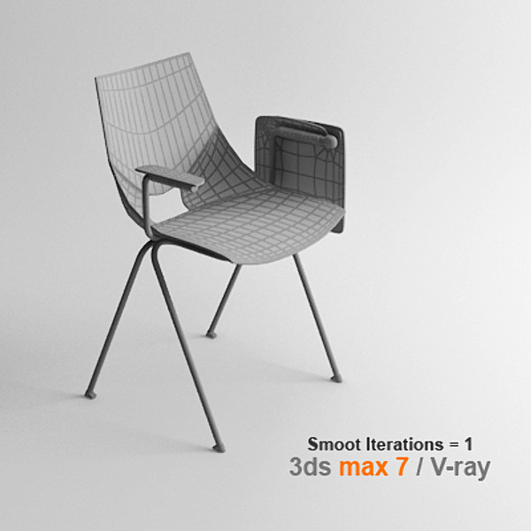3d model modern stacking chair mobexpert - mobexpert sirio stacking chair by lajhar