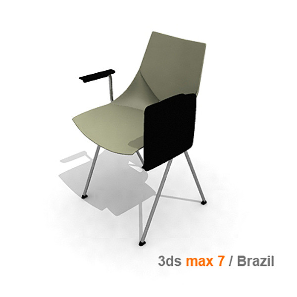 3d model modern stacking chair mobexpert - mobexpert sirio stacking chair by lajhar