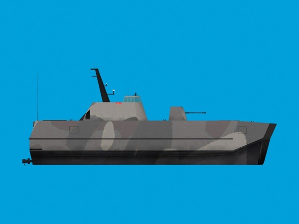 skjold class patrol boat 3d model - Skjold class norwegian patrol boat... by FangioDesign