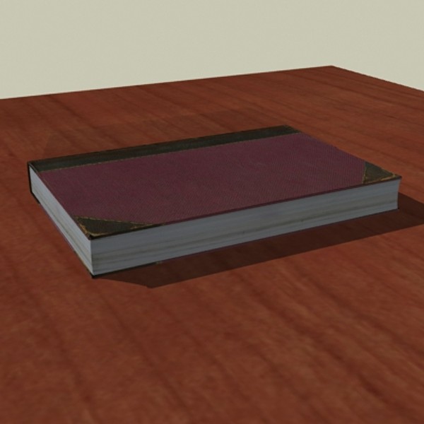 vintage book 3d model - Vintage Book by mostlysquare
