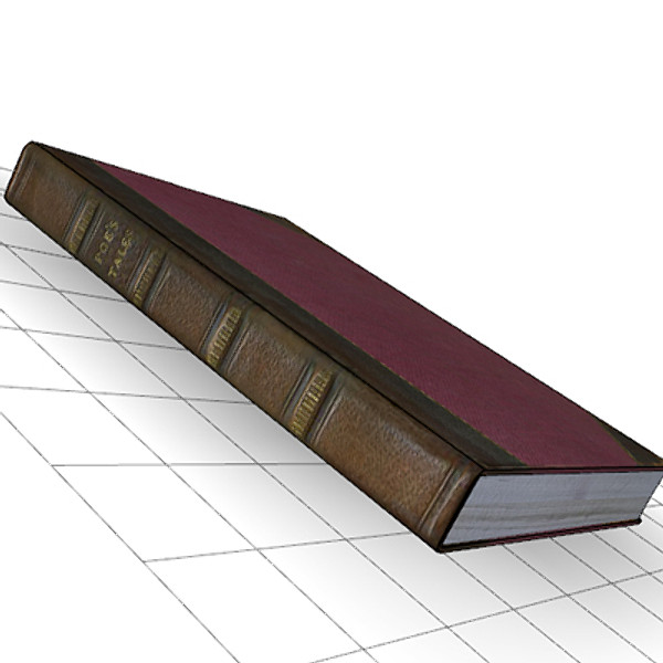 vintage book 3d model - Vintage Book by mostlysquare