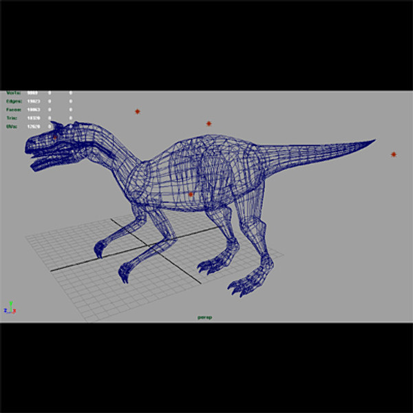 maya allosaurus ground sky - Allosaurus.mb by EMB3D