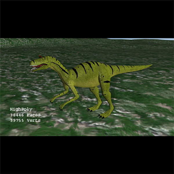 maya allosaurus ground sky - Allosaurus.mb by EMB3D