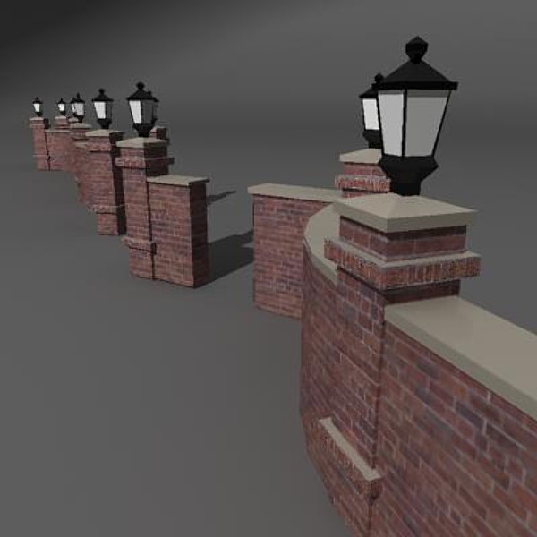 decorative brick wall 3d ma - Decorative Brick Wall Collection by ArtboySHF