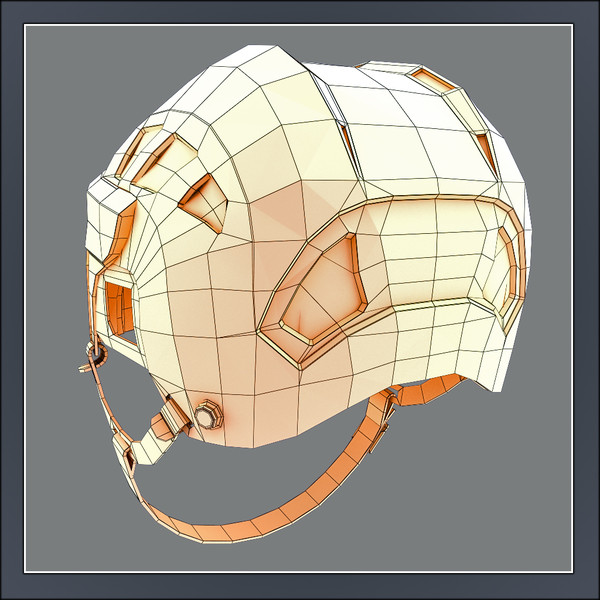 ice hockey helmet - max - Ice Hockey Helmet - Goal Keeper by Tornado Studio