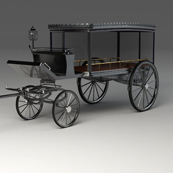 3d hearse coffin model - Hearse & Coffin by QLEE