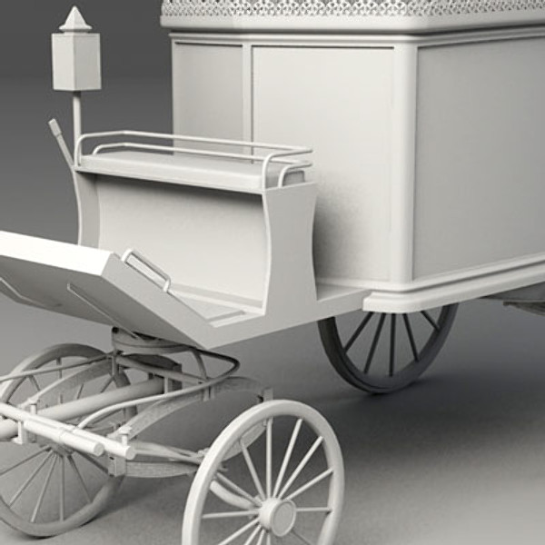 3d hearse coffin model - Hearse & Coffin by QLEE