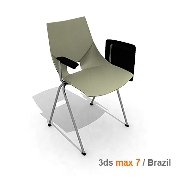 3d model modern stacking chair mobexpert - mobexpert sirio stacking chair by lajhar