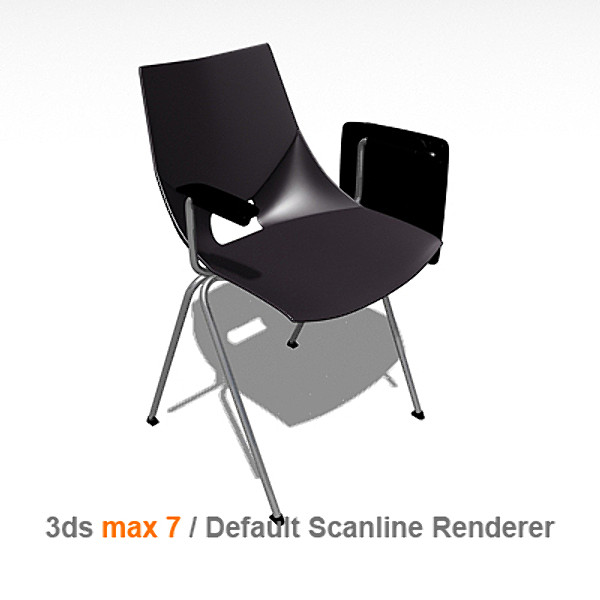 3d model modern stacking chair mobexpert - mobexpert sirio stacking chair by lajhar