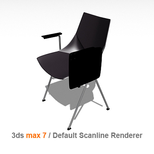3d model modern stacking chair mobexpert - mobexpert sirio stacking chair by lajhar