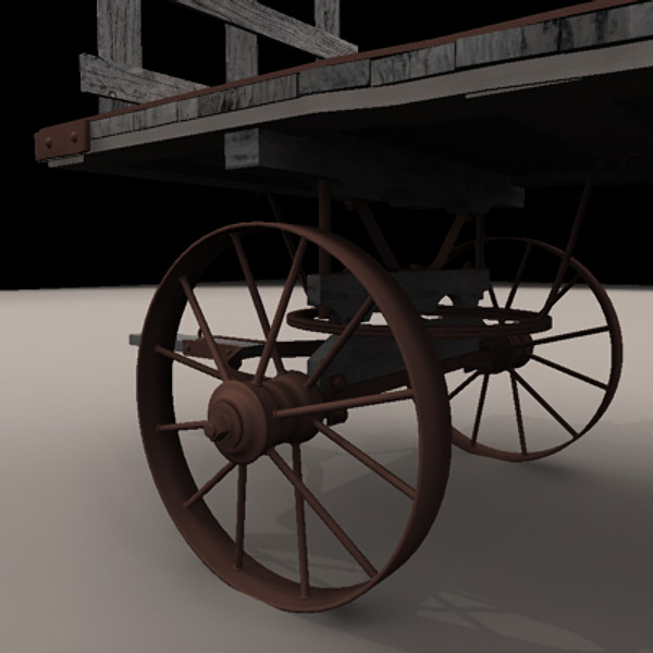 old bourbon barrel wagon 3d obj - Bourbon Barrel Wagon by ArtboySHF