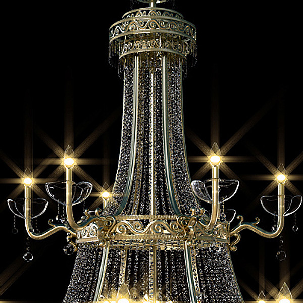 chandelier interior 3d max - Chandelier with Interior by CG ARTStudio