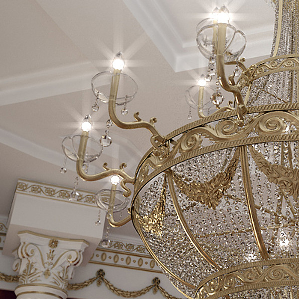 chandelier interior 3d max - Chandelier with Interior by CG ARTStudio