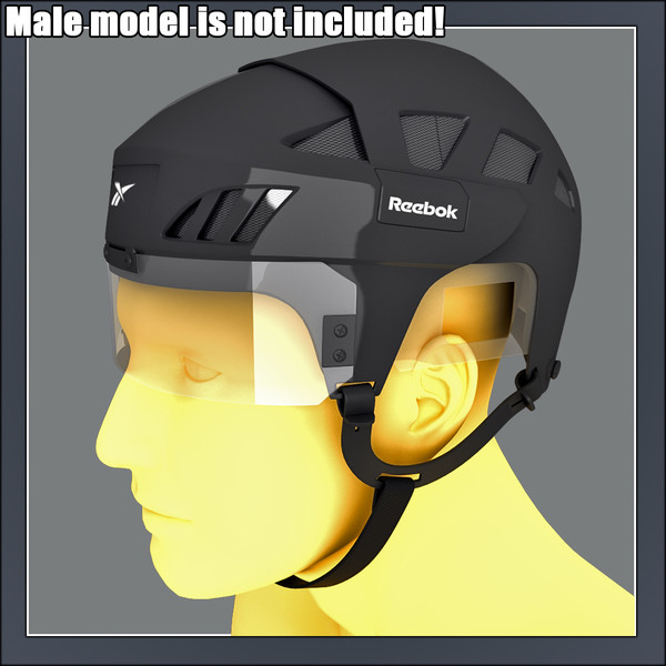 ice hockey helmet - max - Ice Hockey Helmet - Goal Keeper by Tornado Studio