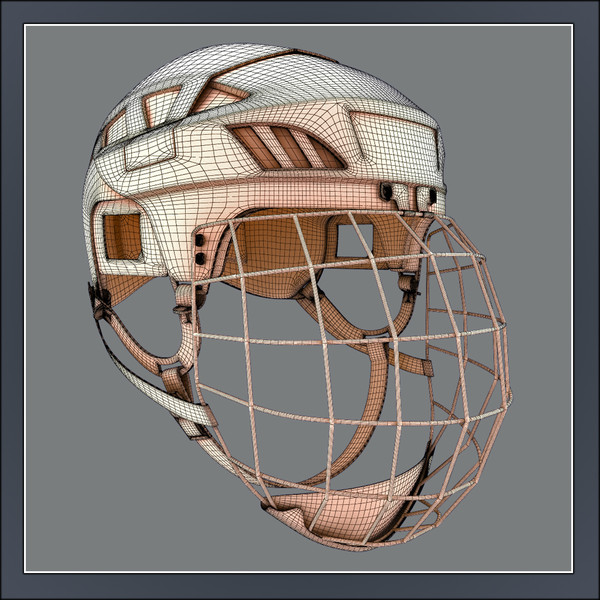 ice hockey helmet - max - Ice Hockey Helmet - Goal Keeper by Tornado Studio