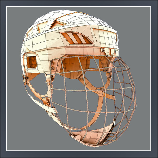 ice hockey helmet - max - Ice Hockey Helmet - Goal Keeper by Tornado Studio