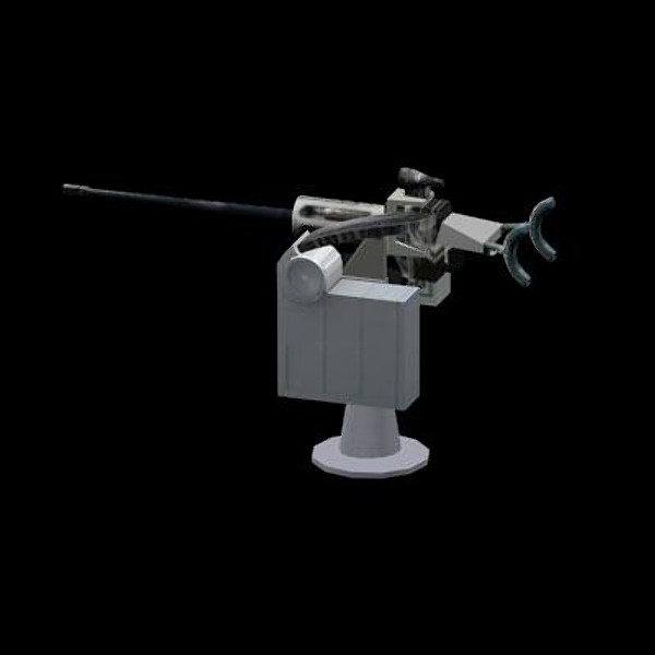 3ds max weapon systems - 25 mm/87 Mark 38 Machine Gun System by Xacta