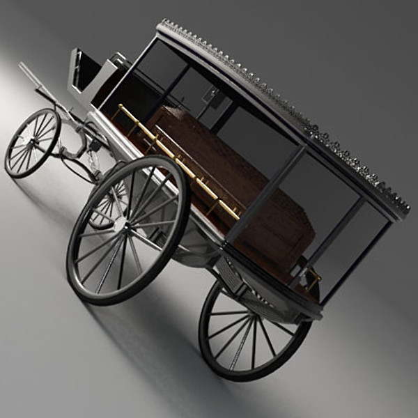 3d hearse coffin model - Hearse & Coffin by QLEE