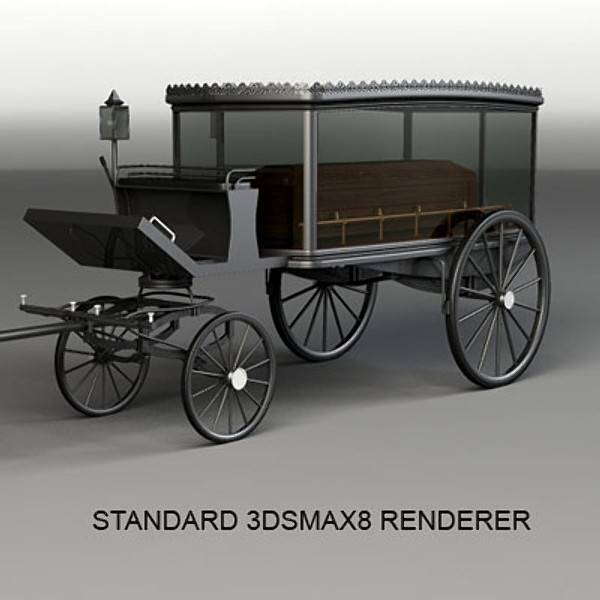 3d hearse coffin model - Hearse & Coffin by QLEE