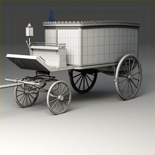 3d hearse coffin model - Hearse & Coffin by QLEE