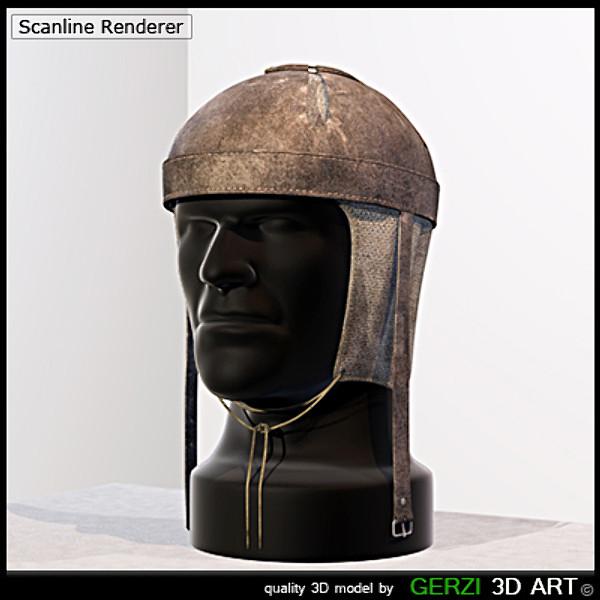 3d max medieval pot helm helmets - Pot Helm by Gerzi 3D ART