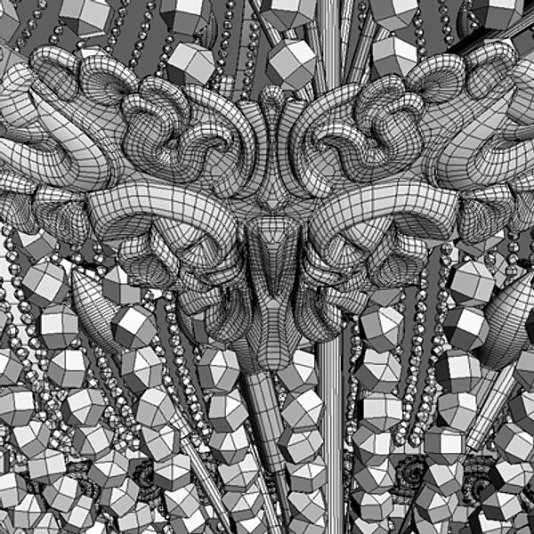 chandelier interior 3d max - Chandelier with Interior by CG ARTStudio