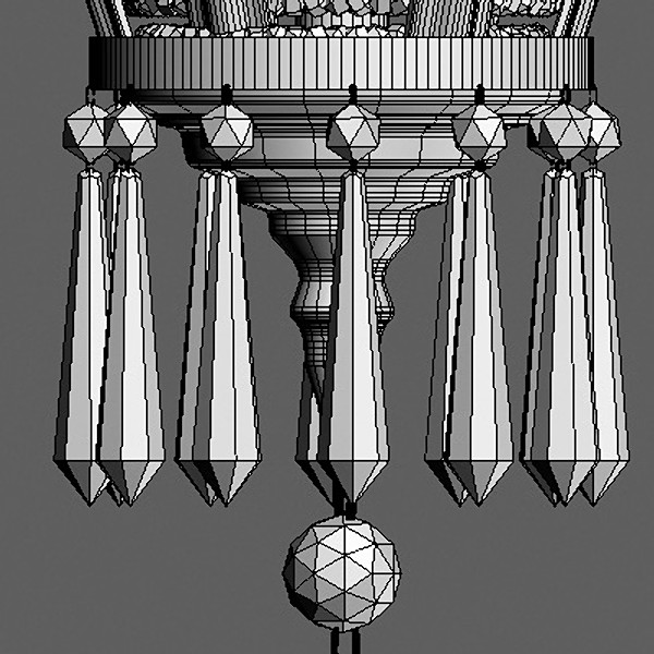 chandelier interior 3d max - Chandelier with Interior by CG ARTStudio
