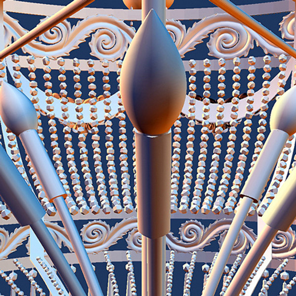 chandelier interior 3d max - Chandelier with Interior by CG ARTStudio
